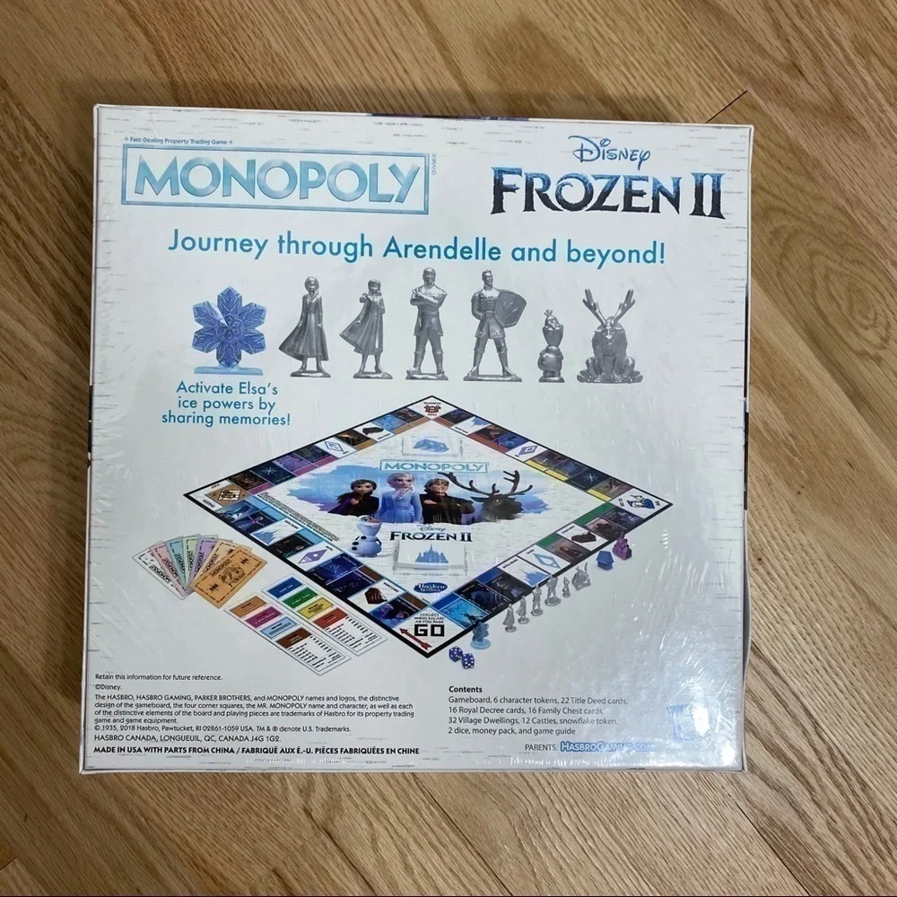 Monopoly Frozen II Board Game NIP Disney Hasbro